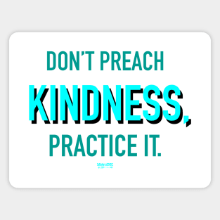 Don’t Preach Kindness, Practice It. Magnet